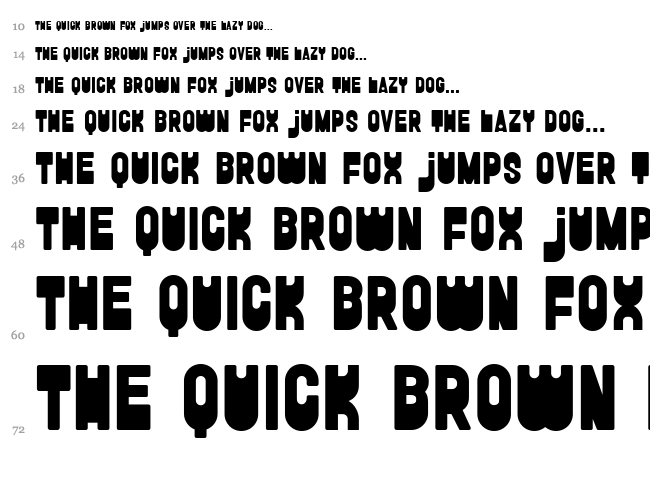 FunGhetto font waterfall